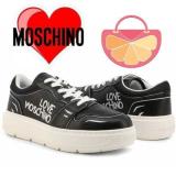 LOVE MOSCHINO № 38 – Дамски кожени кецове "BLACK & WHITE" нови с кутия — снимка 1