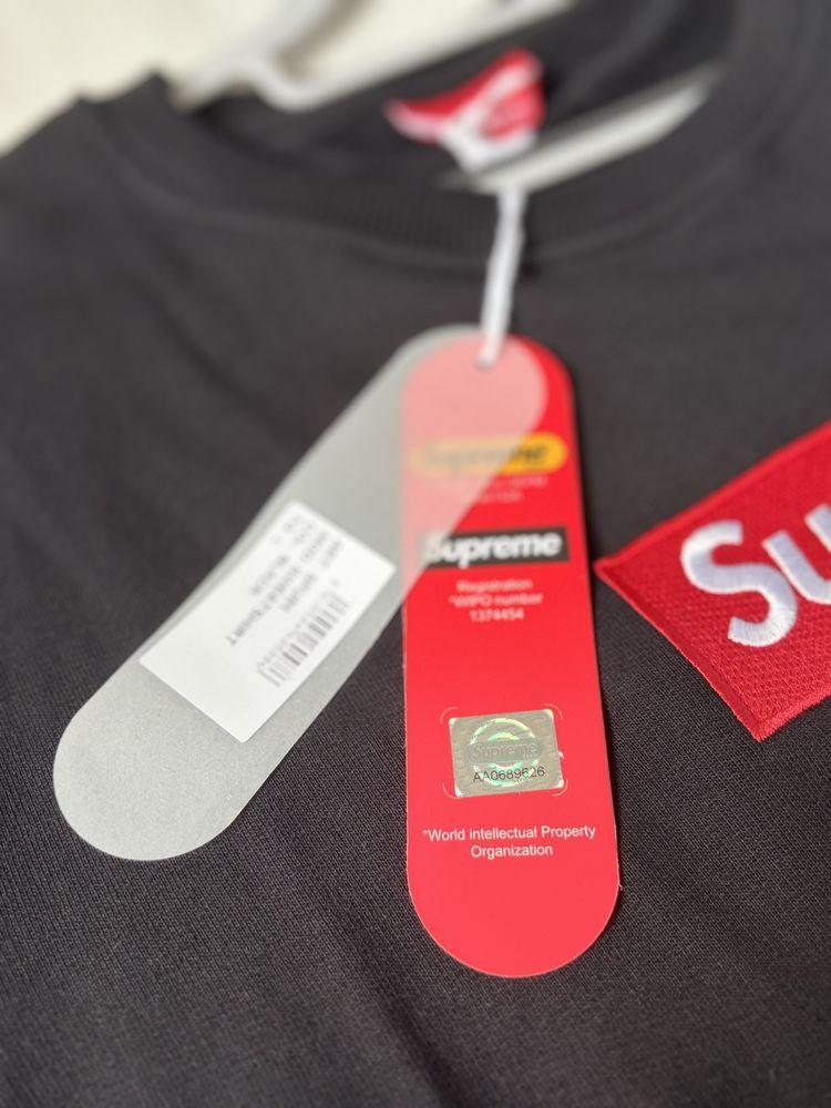 Supreme Spain Box Logo Crewneck черен размер М – нов с етикети