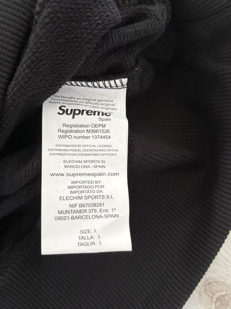 Supreme Spain Box Logo Crewneck черен размер М – нов с етикети